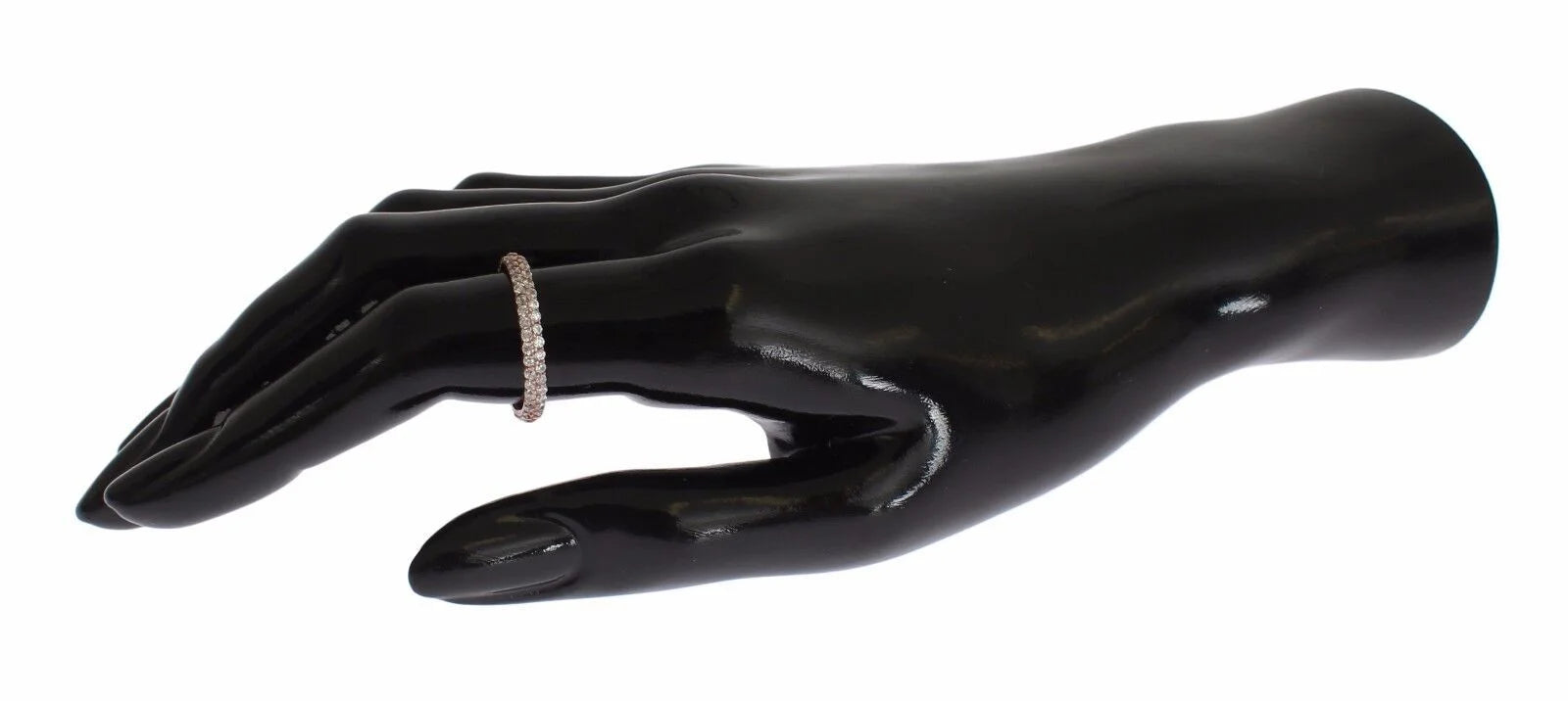 Nialaya Pink Gold 925 Silver Clear CZ Ring - EU57 | US8,5 - Rings