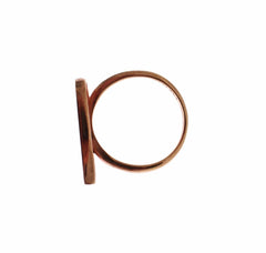 Nialaya Pink Gold 925 Silver Womens Clear CZ Ring - Rings