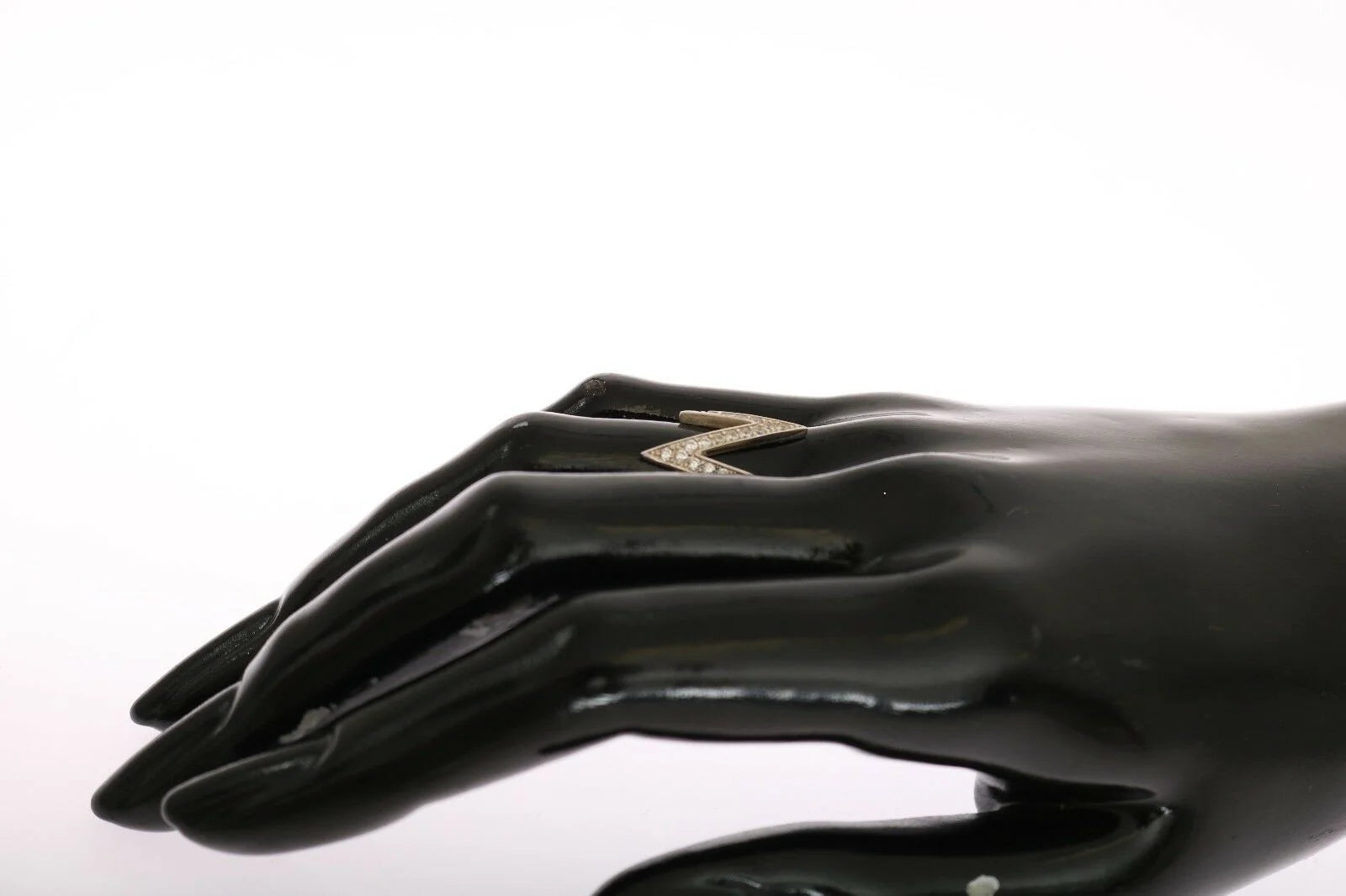 Nialaya Silver Authentic Womens Clear Ring - Rings