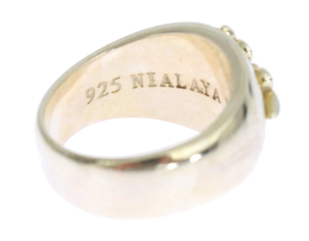 Nialaya Silver Crest 925 Sterling Ring - Rings