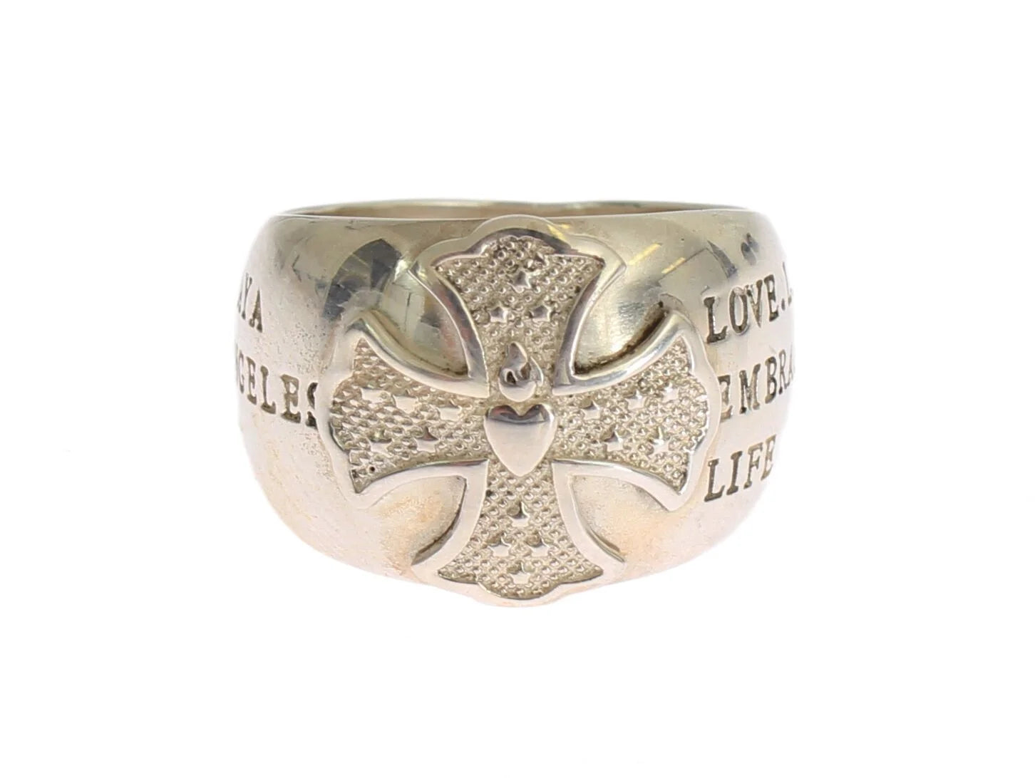 Nialaya Silver Cross Womens 925 Sterling Ring - EU50 | US5 - Rings