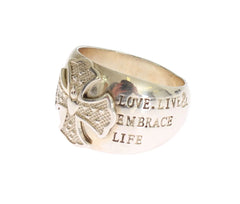 Nialaya Silver Cross Womens 925 Sterling Ring - EU50 | US5 - Rings