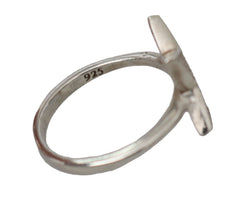 Nialaya Silver Womens Clear CZ Star 925 Ring - Rings