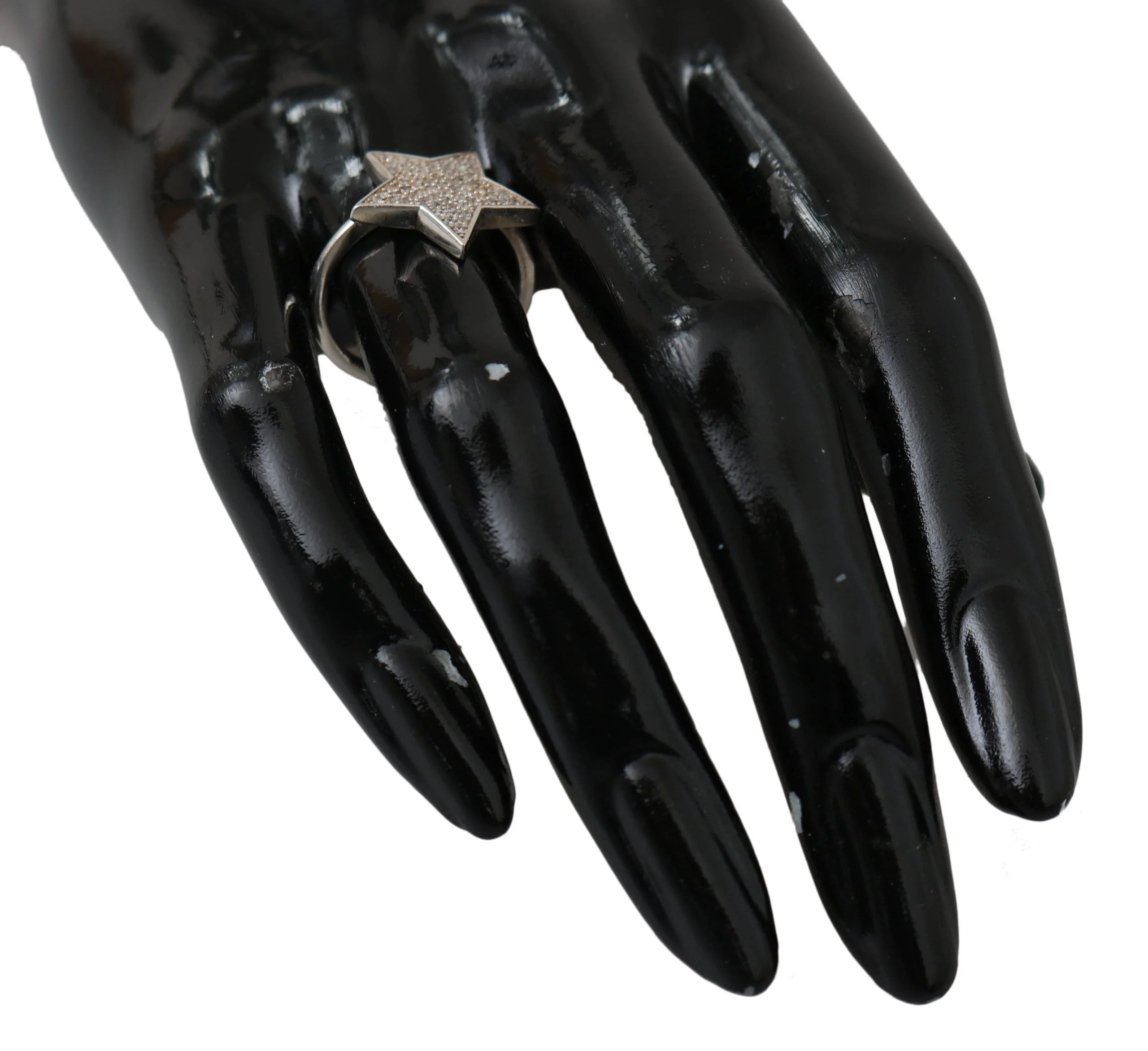 Nialaya Silver Womens Clear CZ Star 925 Ring - Rings