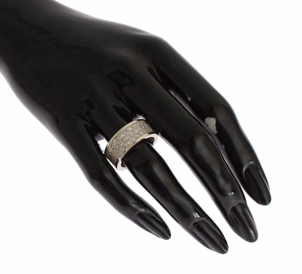 Nialaya Silver Womens CZ 925 Sterling Ring - Rings