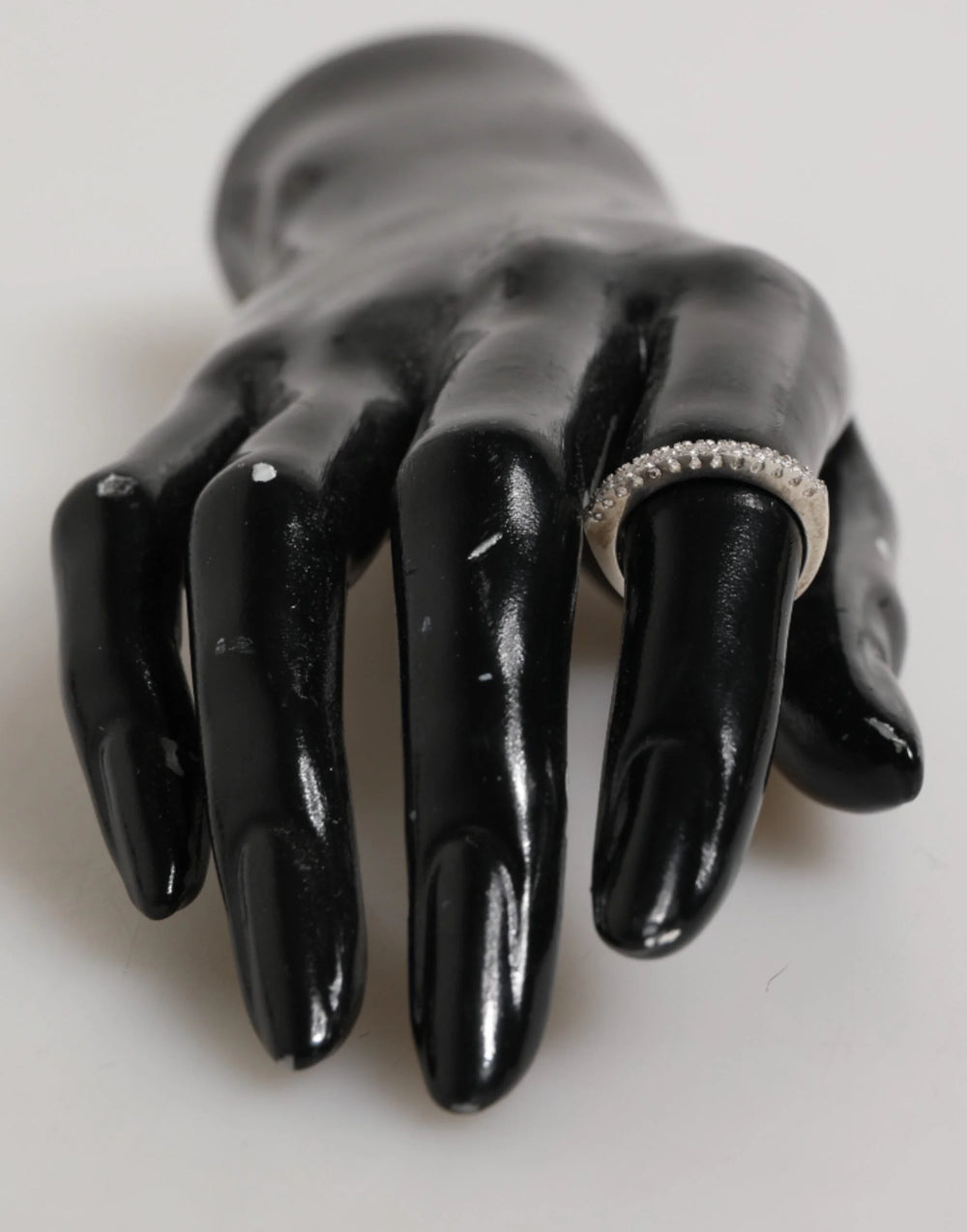 Nialaya Sterling Silver 925 Band Pave CZ Crystal Eternity Ring - Rings