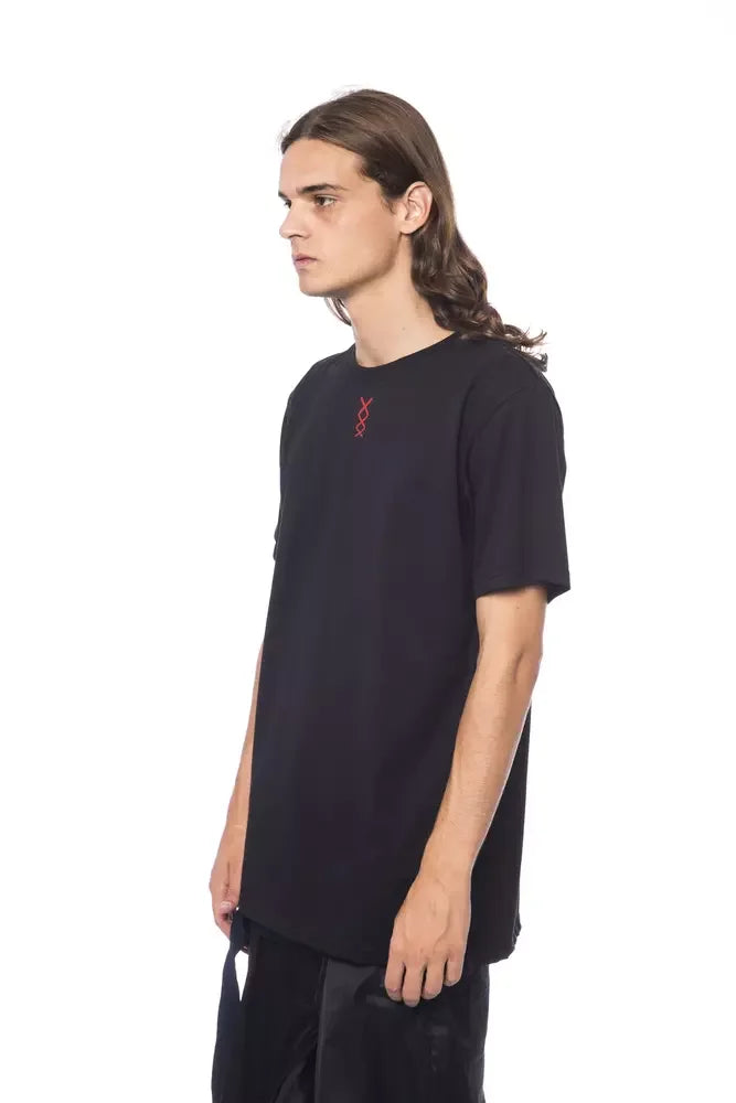 Nicolo Tonetto Black Cotton Men T-Shirt - M - T-Shirts