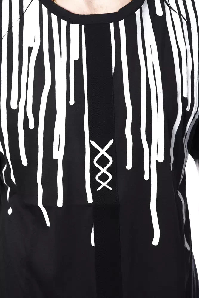 Nicolo Tonetto Black Cotton Men T-Shirt - M - T-Shirts