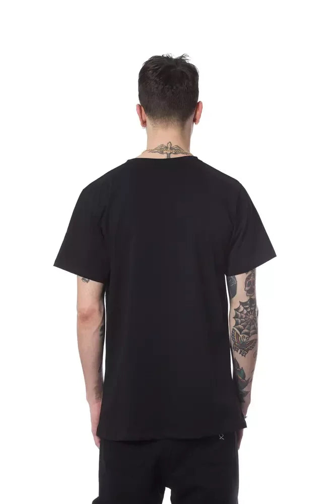 Nicolo Tonetto Black Cotton Men T-Shirt - T-Shirts