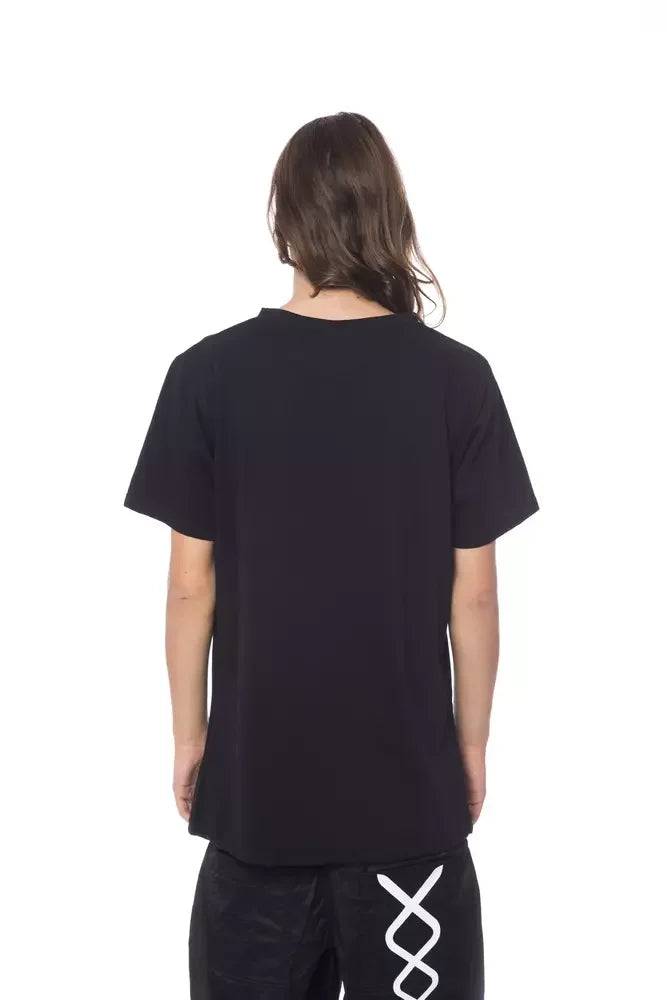 Nicolo Tonetto Black Cotton Men T-Shirt - T-Shirts