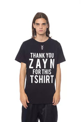 Nicolo Tonetto Black Cotton Men T-Shirt - T-Shirts