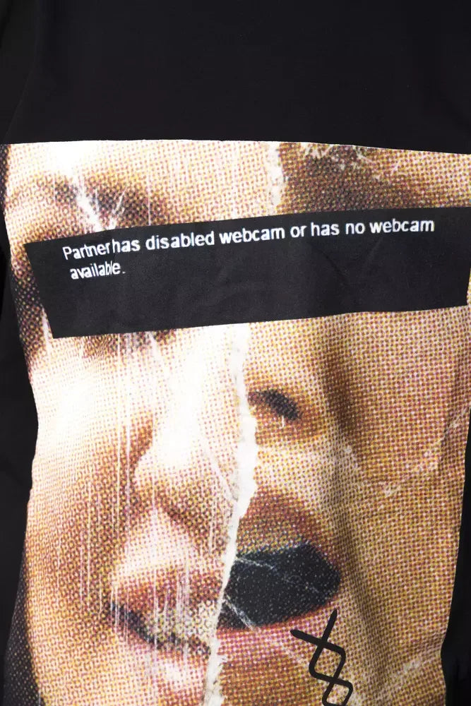 Nicolo Tonetto Black Cotton Men T-Shirt - T-Shirts