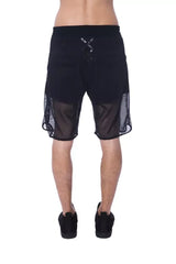 Nicolo Tonetto Black Polyester Men Short - Short Trousers
