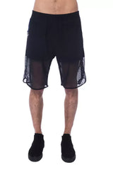 Nicolo Tonetto Black Polyester Men Short - Short Trousers