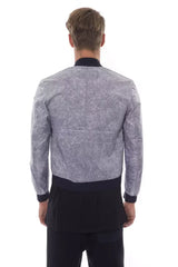 Nicolo Tonetto Gray Polyester Men Bomber Jacket - XS - Bomber Jackets