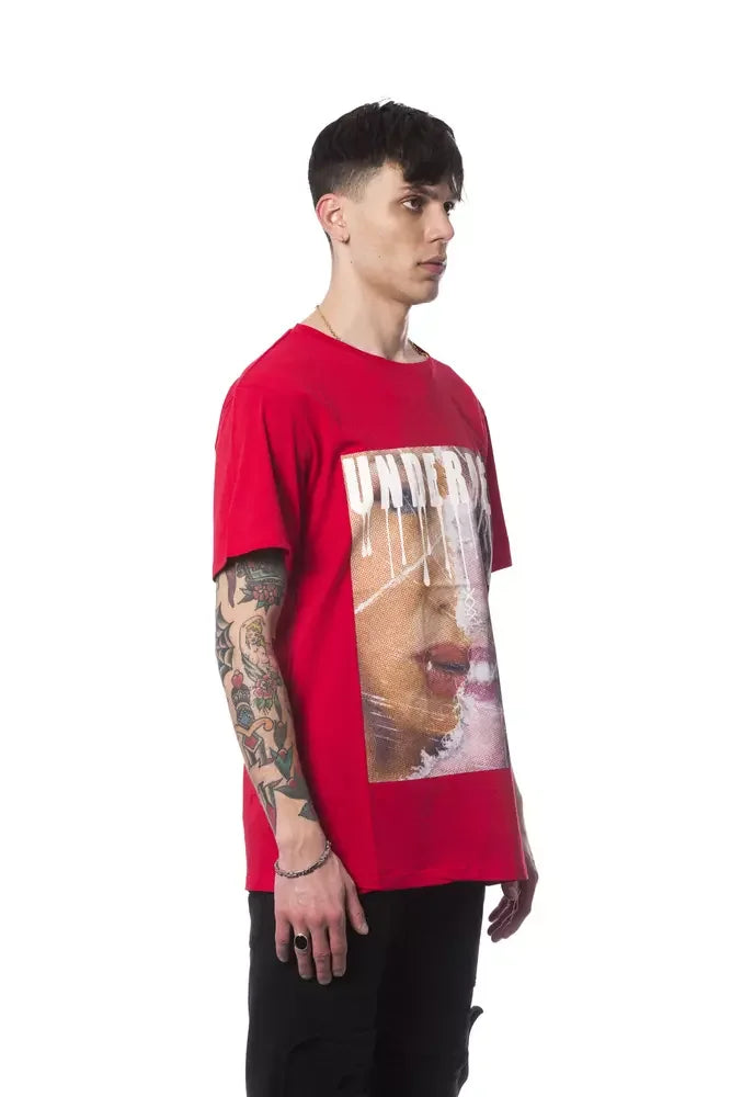 Nicolo Tonetto Red Cotton Men T-Shirt - L - T-Shirts