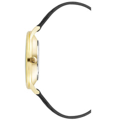 Nine West Black Leather Dress Watch