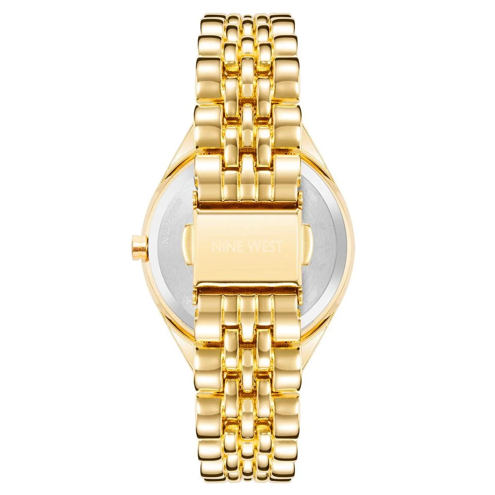 Nine West Gold Metal Bracelet Watch