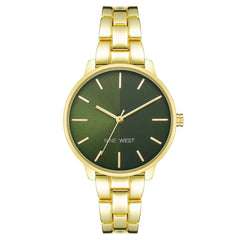 Nine West Gold Metal Dress Watch