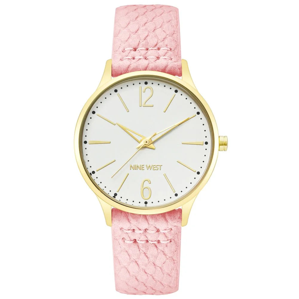 Nine West Multicolor Leather Dress Watch