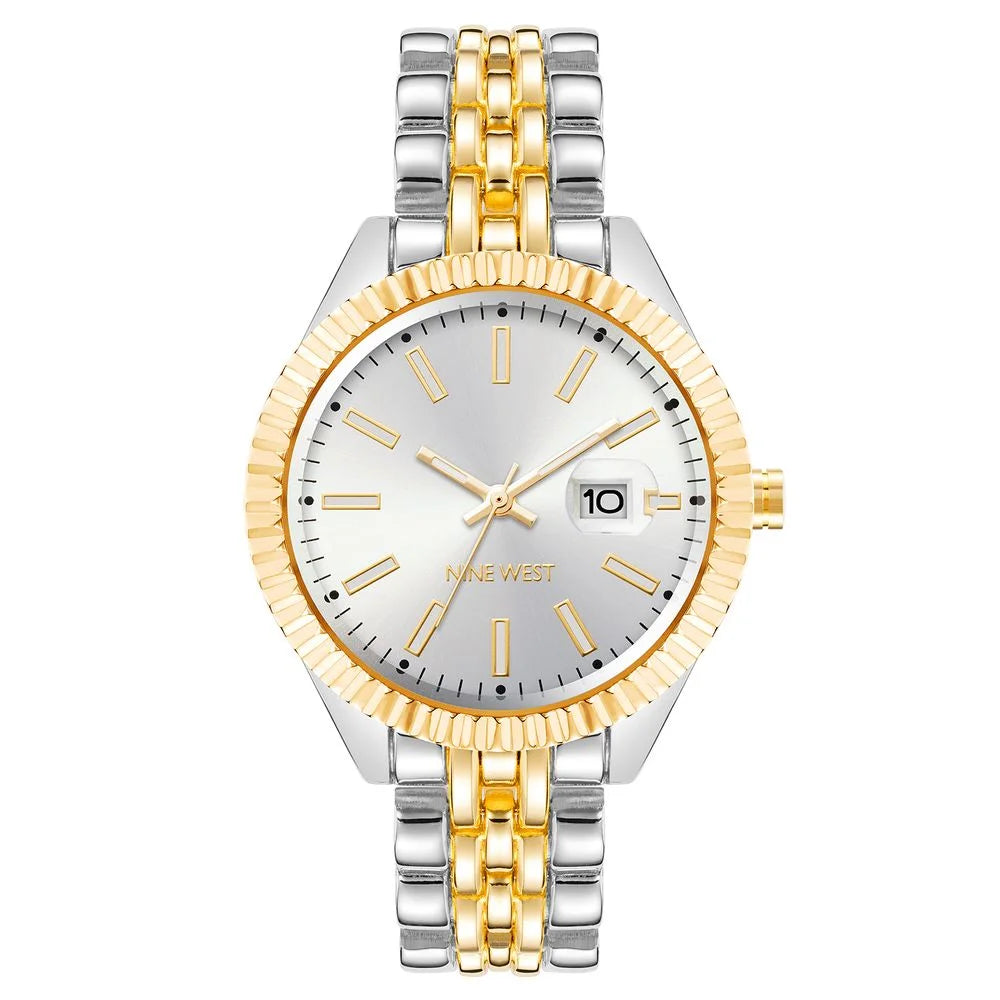 Nine West Multicolor Metal Dress Watch