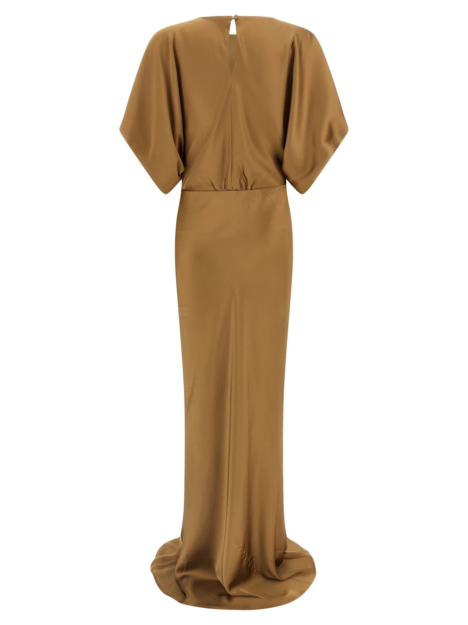 Norma Kamali Beige Polyester Long Dress