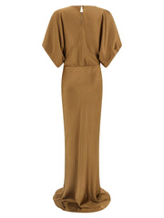 Norma Kamali Beige Polyester Long Dress