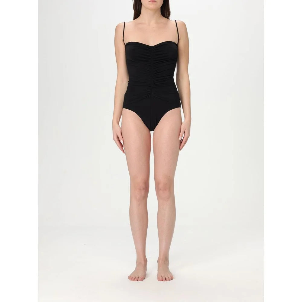 Norma Kamali Black Nylon One-Piece Swimsuit - L