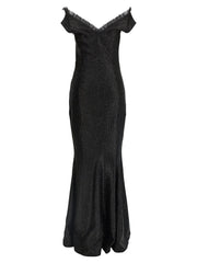 Norma Kamali Black Polyester Long Dress