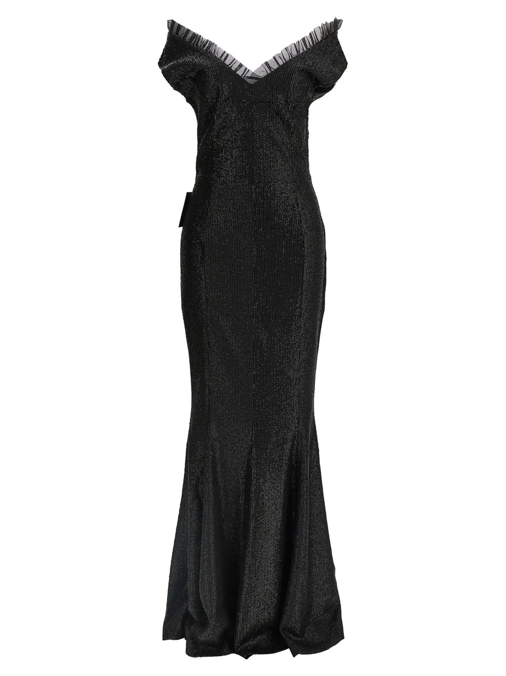 Norma Kamali Black Polyester Long Dress