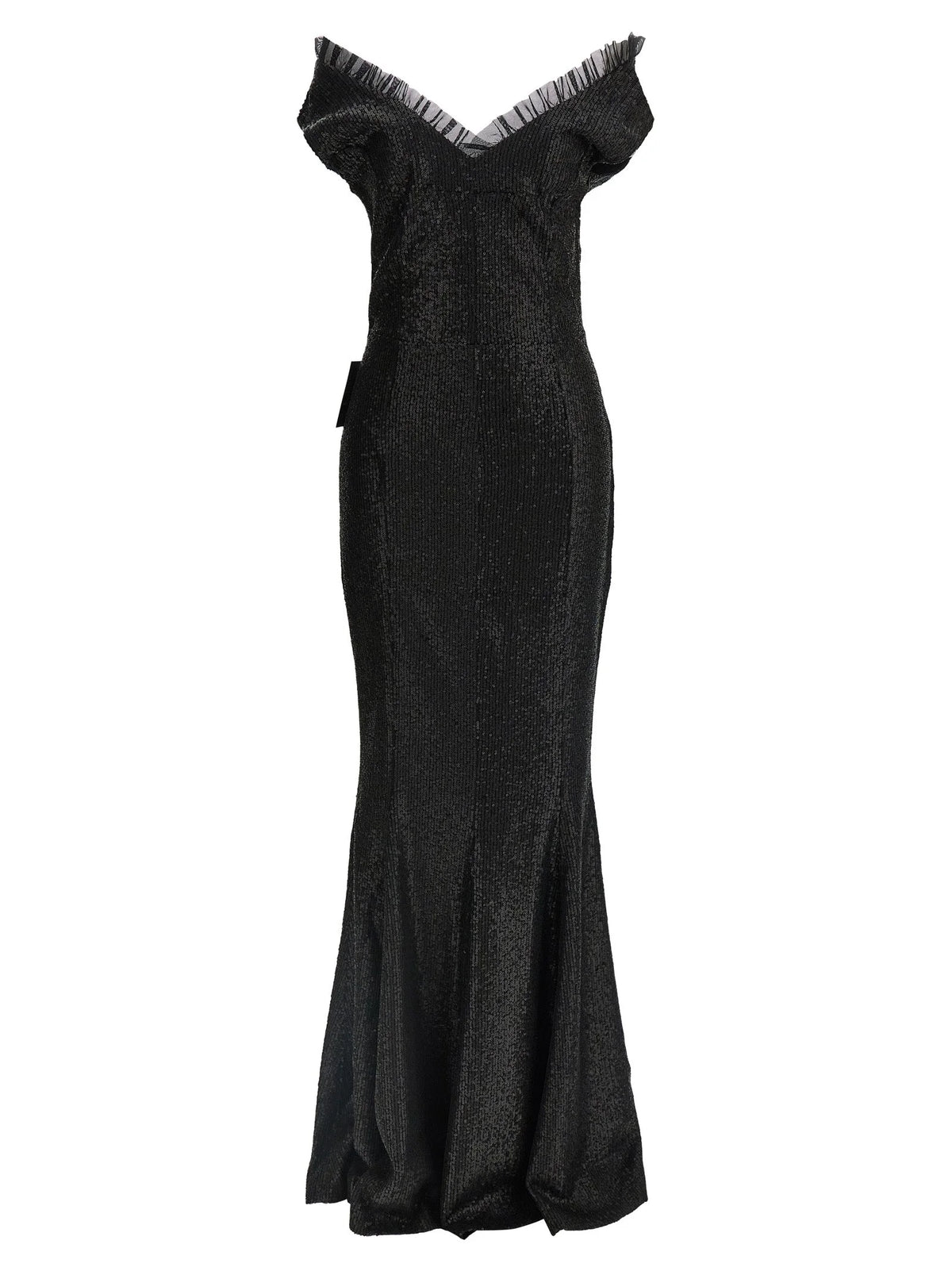 Norma Kamali Black Polyester Long Dress