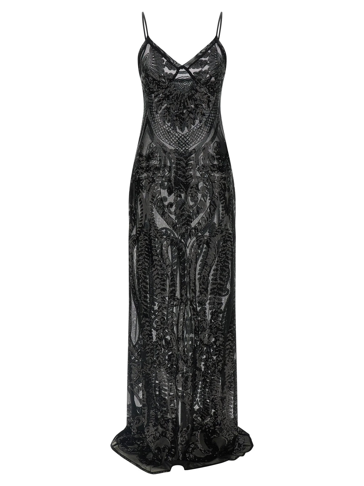 Norma Kamali Black Polyester Long Dress - XS