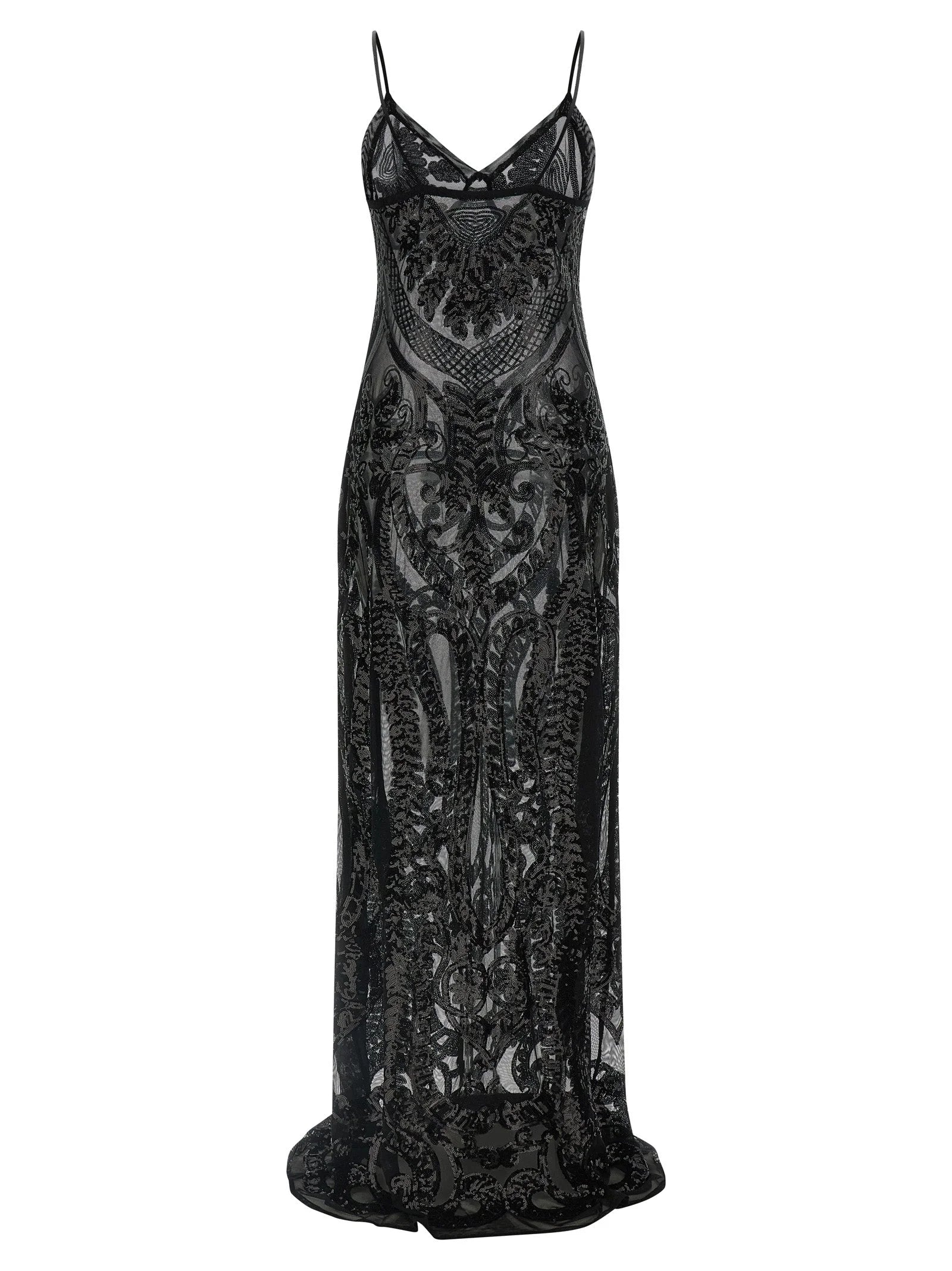 Norma Kamali Black Polyester Long Dress - XS