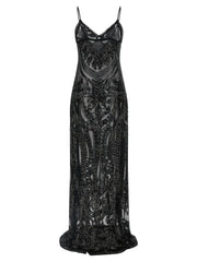 Norma Kamali Black Polyester Long Dress - XS