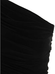 Norma Kamali Black Polyester Short Dress