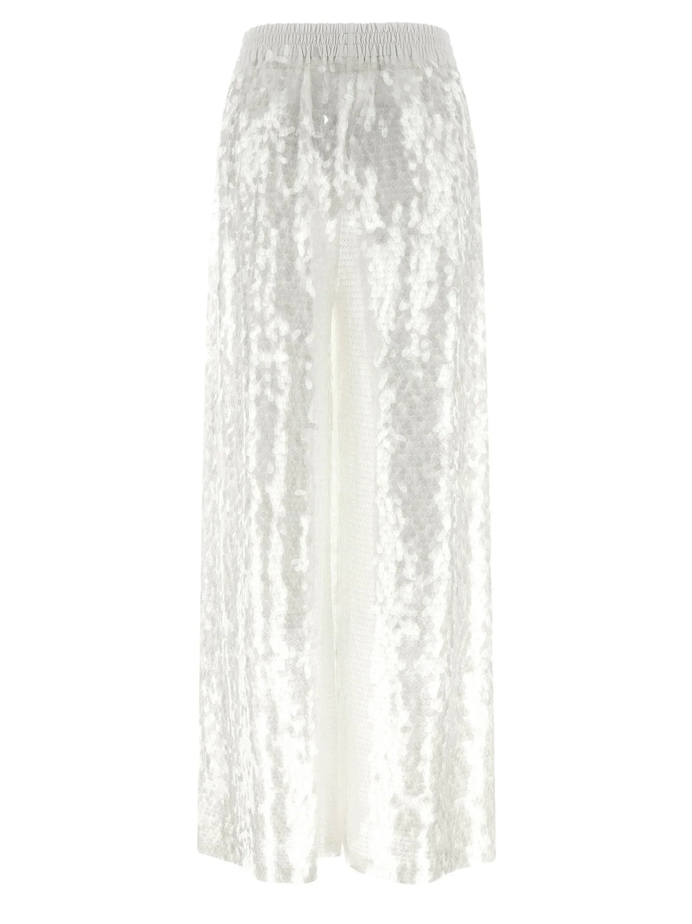 Norma Kamali White Nylon Casual Pants