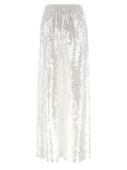 Norma Kamali White Nylon Casual Pants