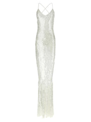 Norma Kamali White Polyamide Long Dress