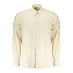 North Sails Beige Cotton Men Shirt - M