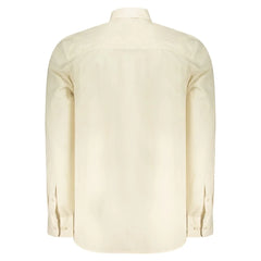 North Sails Beige Cotton Men Shirt - M