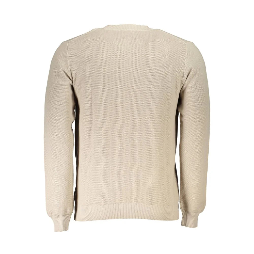 North Sails Beige Cotton Men Sweater - Sweaters