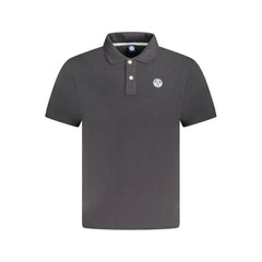 North Sails Black Cotton Men Polo Shirt - Polos