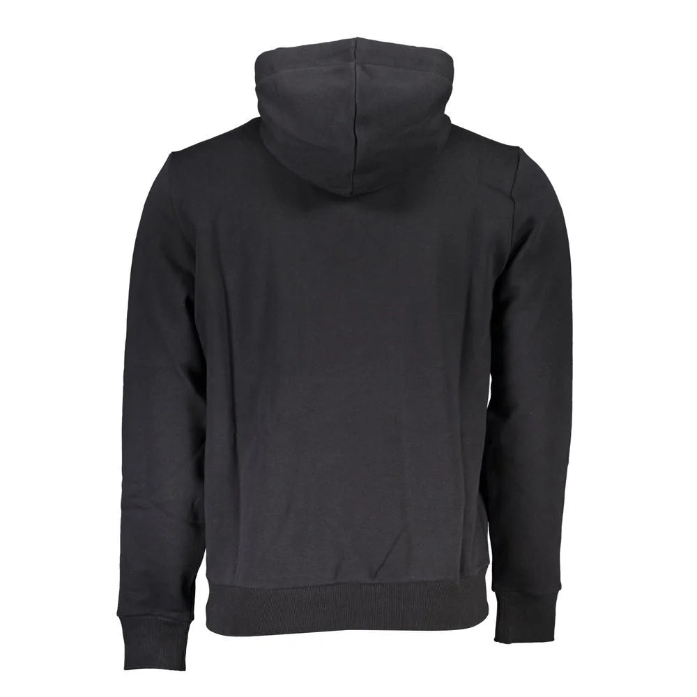 North Sails Black Cotton Men Sweater - Hoodies