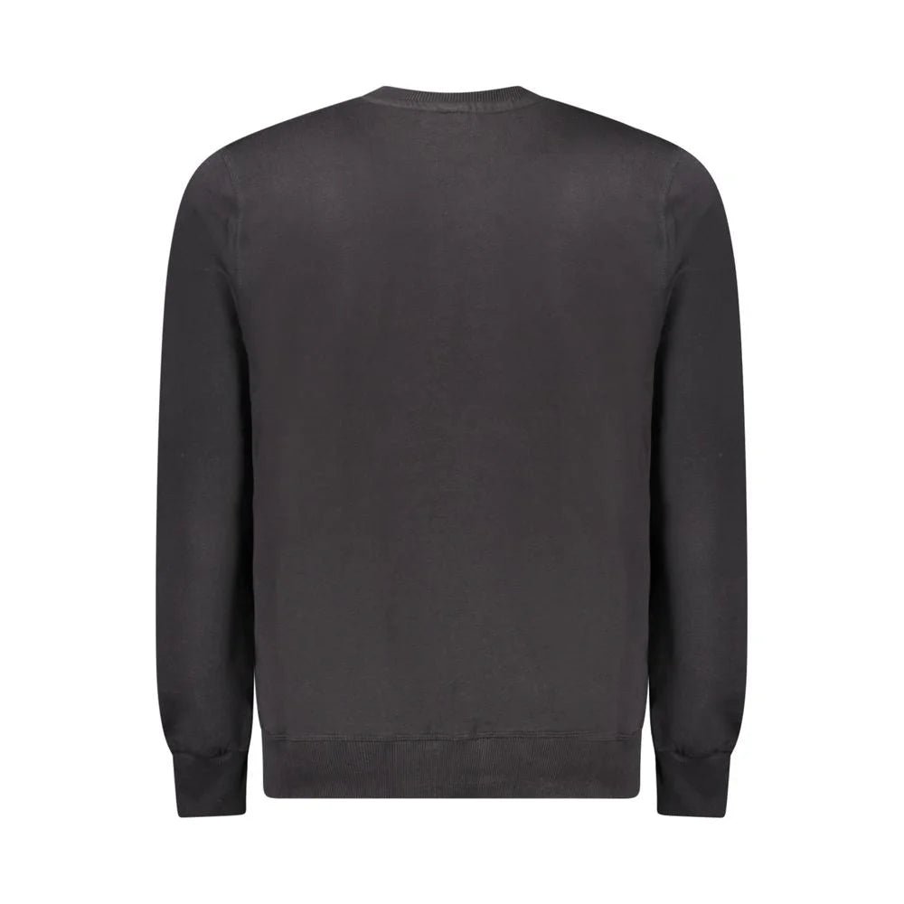 North Sails Black Cotton Men Sweater - Sweatshirts