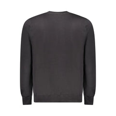 North Sails Black Cotton Men Sweater - Sweatshirts