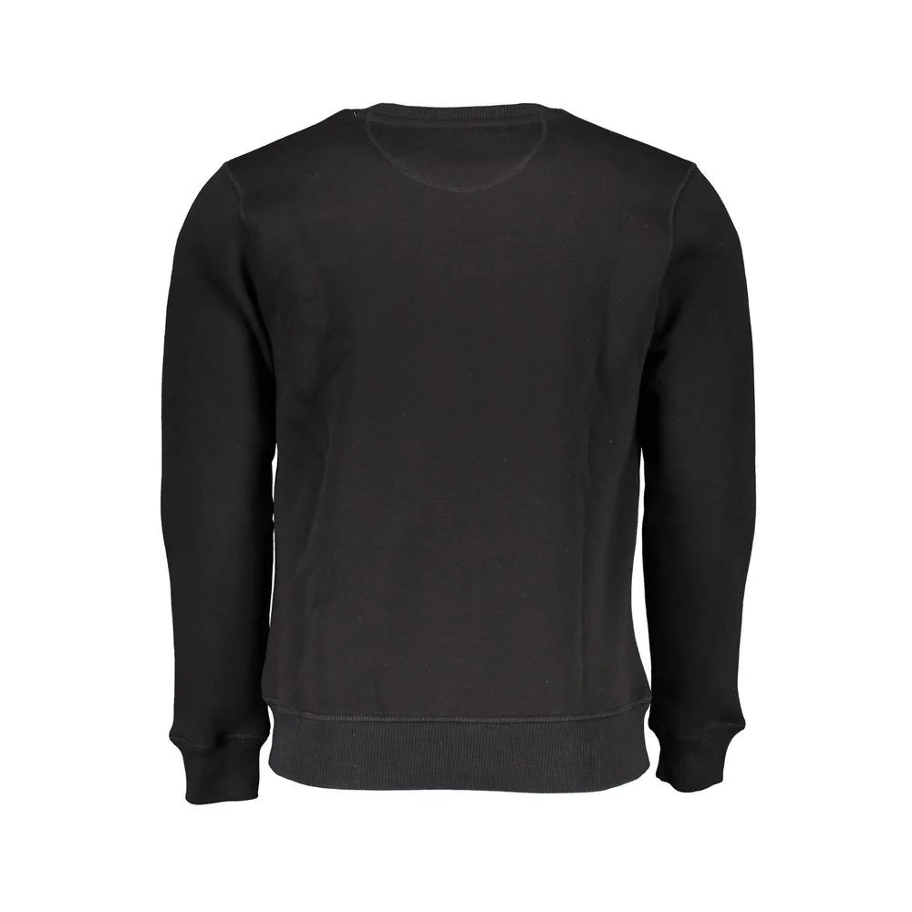 North Sails Black Cotton Men Sweater - Sweatshirts
