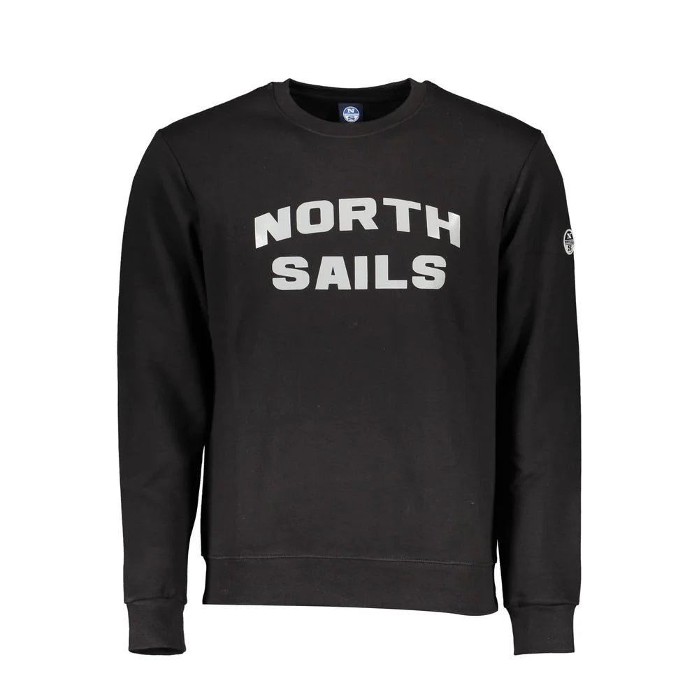 North Sails ’Black Cotton Men Sweater’ - Sweatshirts