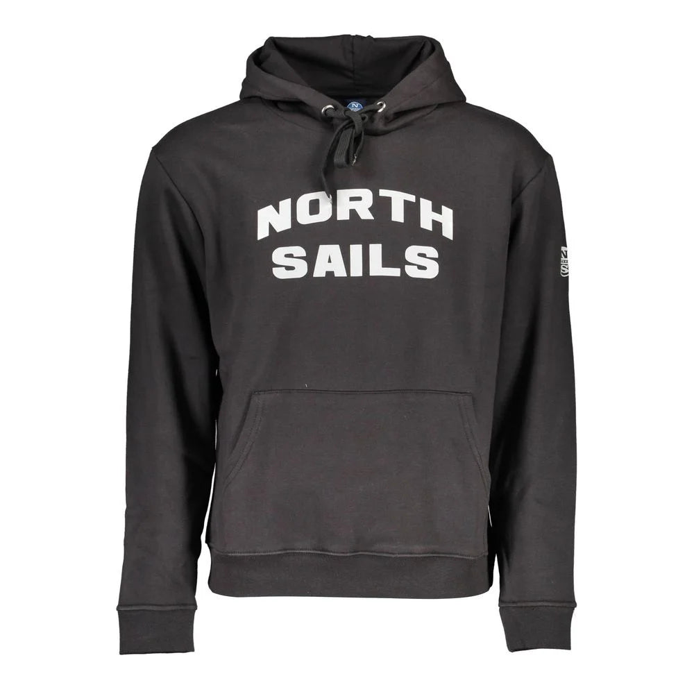 North Sails Black Cotton Men Sweater - XL