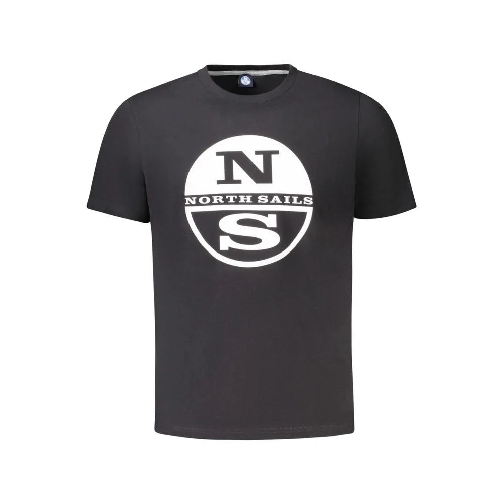 North Sails Black Cotton Men T-Shirt - T-Shirts