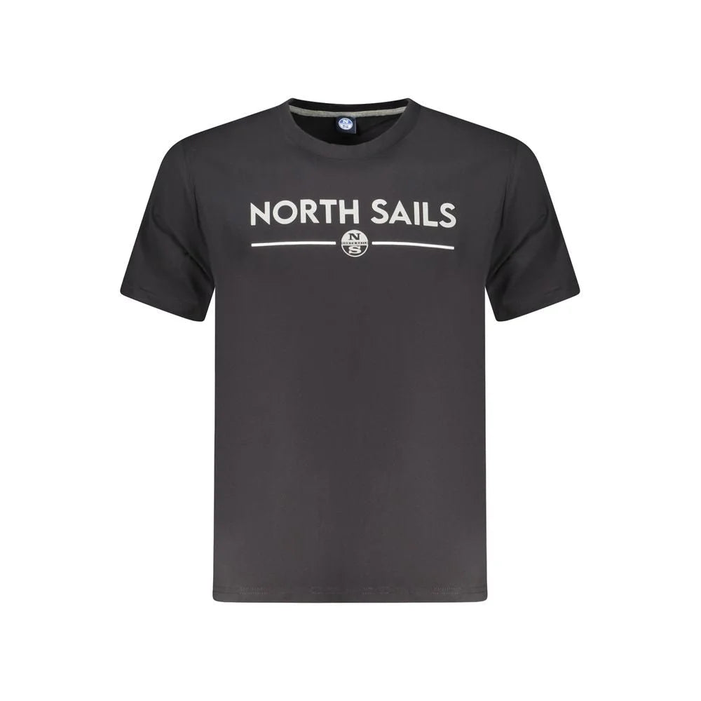 North Sails Black Cotton Men T-Shirt - T-Shirts